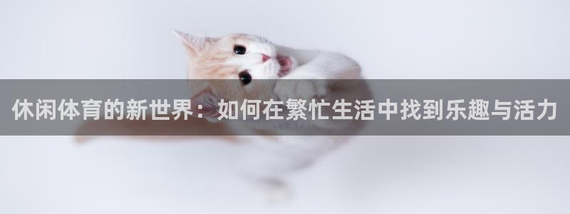 一竞技官网下载招商电话号码：休闲体育的新世界：如何在繁忙生活